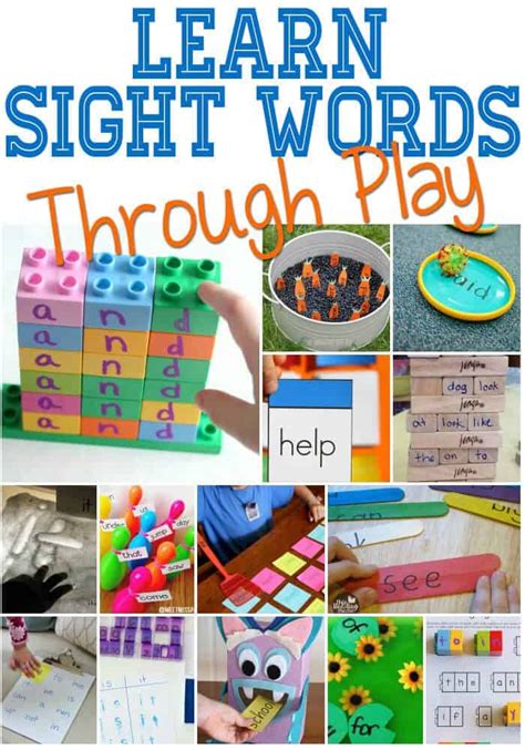 Sight Word Activity Ideas
