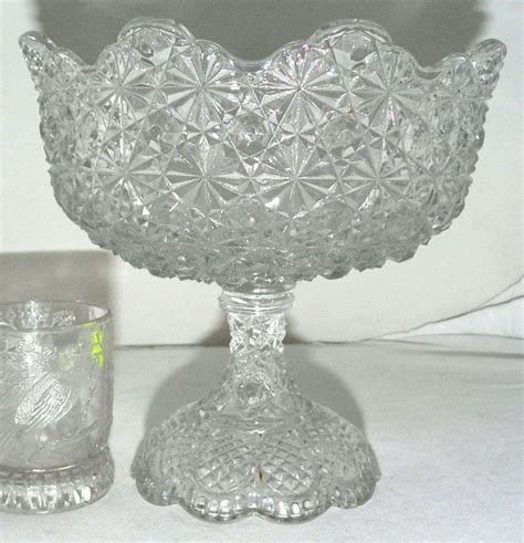 Antique Eapg Glass Compote Centerpiece Pedestal Serving Dish C1900 Agrohort Ipb Ac Id