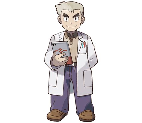 Official Artwork For Professor Oak And New Rival In Pokémon Lets Go