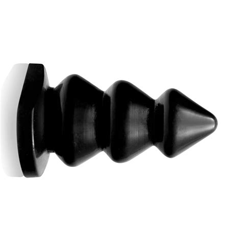 Black Ignite Triple Bump XL Extra Large Anal Butt Plug Dildo Sex Toys