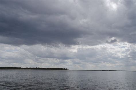Dark Storm Clouds Over The Sea Stock Image Image Of Heaven Storm