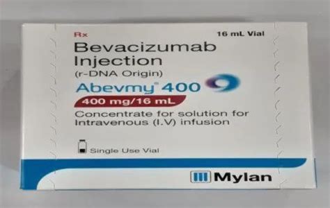 Mylan Abevmy 400mg Bevacizumab Injection Packaging Box At Rs 2572500