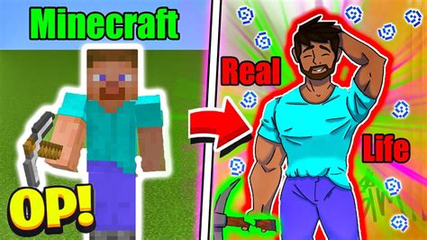 Minecraft Steve Vs Real Life Steve Youtube