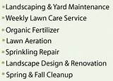 Images of Landscaping Services List