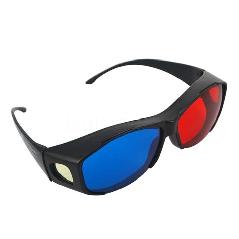 New Red Blue 3d Glasses Anaglyph Framed 3d Vision Glasses For Game Stereo Movie Dimensional