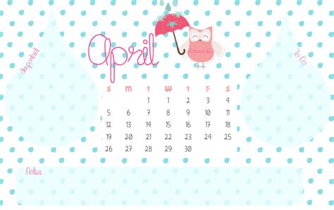 Pitis And Lilus Calendario Imprimible Y Fondo Pantalla Abril 2015