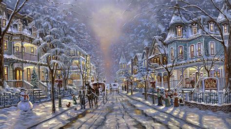 Christmas Scenes Wallpapers Top Free Christmas Scenes Backgrounds
