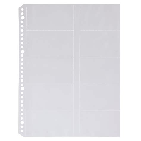Refill Clear Card Pocket A4 10sheet Muji