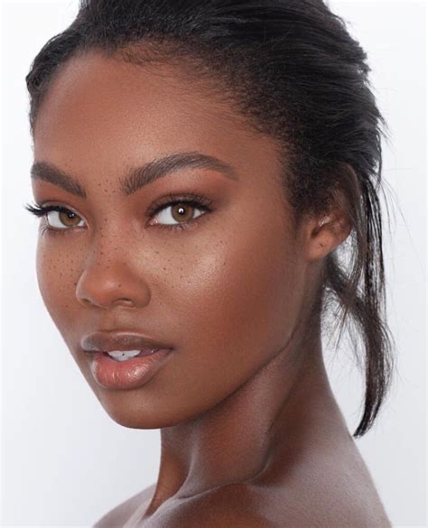 Pin By Kai On Black Is Beauty Soft Makeup Looks Dark Skin Makeup