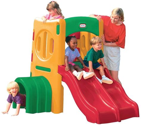 Buy Twin Slide Tunnel Climber Outdoor Play Gym At Mighty Ape Nz