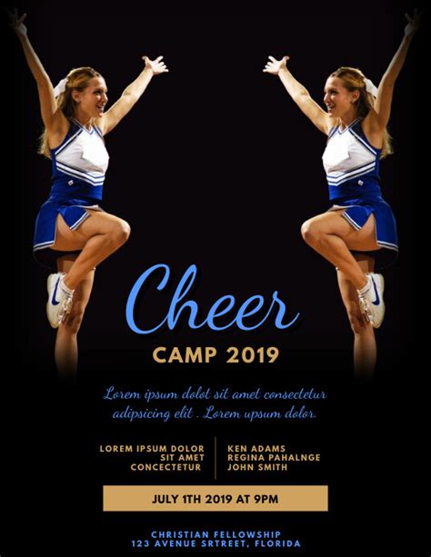 Cheerleading Camp Event Flyer Template Postermywall