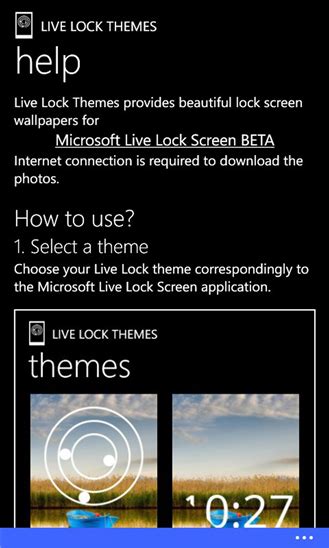 Live Lock Themes App For Windows Phone 81 Live Lock