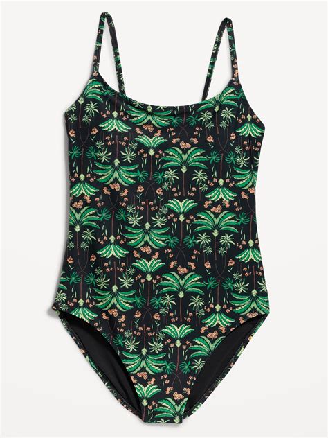 Tie Back One Piece Cami Swimsuit For Women Old Navy