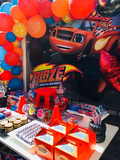 Blaze And The Monster Machines Birthday Party Ideas Photo 9 Of 23