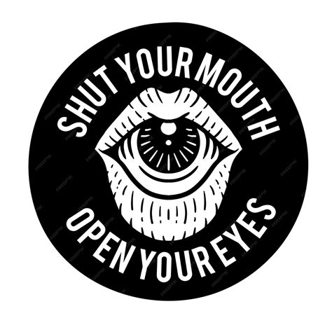 Premium Vector Eyeball In Mouth Sticker Design