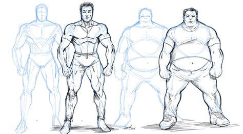 How To Draw Overweight Characters By Robertmarzullo On Deviantart