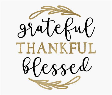Thankful And Blessed Font Free Transparent Clipart Clipartkey