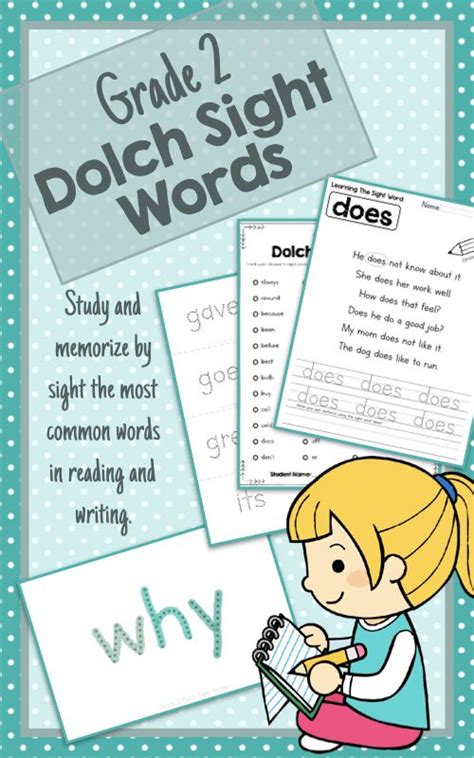 Grade 2 Dolch Sight Words 2nd Grade Spelling Words Dolch Words