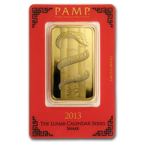 100 Gram Gold Bar Pamp Suisse Year Of The Snake In Assay