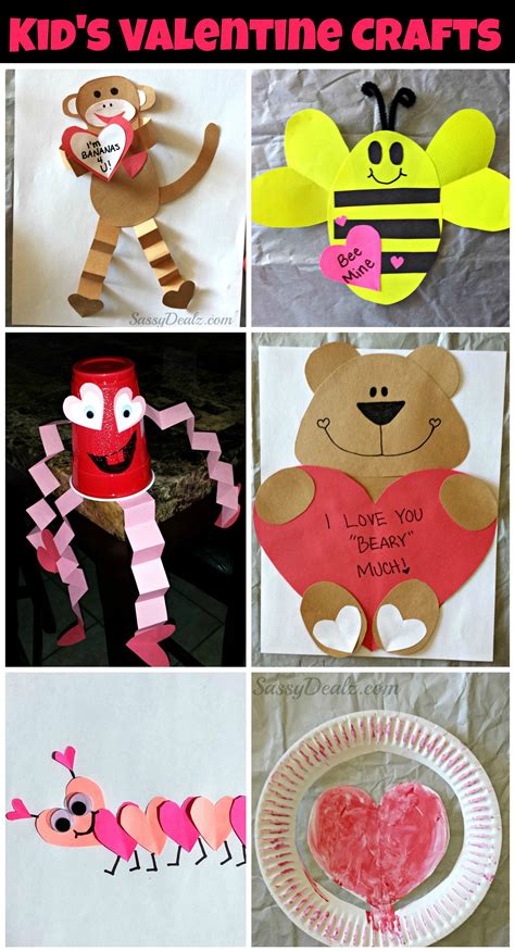 List Of Easy Valentines Day Crafts For Kids Valentines Day Crafts