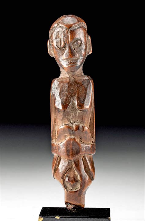 At Auction Early Borneo Ngaju Dayak Nude Female Charm Figure