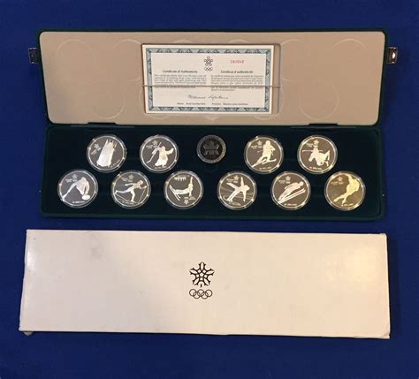 Canada 1988 Calgary Olympic Coin Set Includes 10 X 20 1 Oz Silver Coins