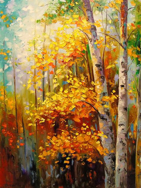 Birch Trees Painting By Olha Darchuk Fine Art America