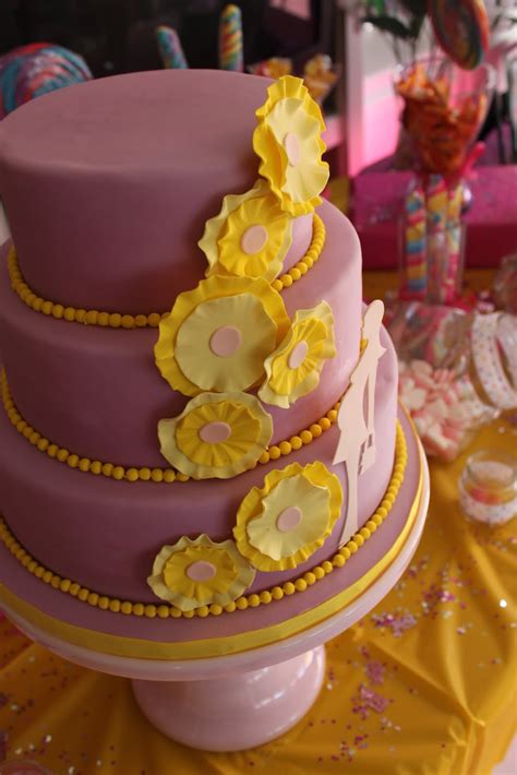 Pink And Yellow Baby Shower Cake Just The Frosting