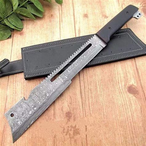 Custome Handmade Machete Hunting Knife Red Knives