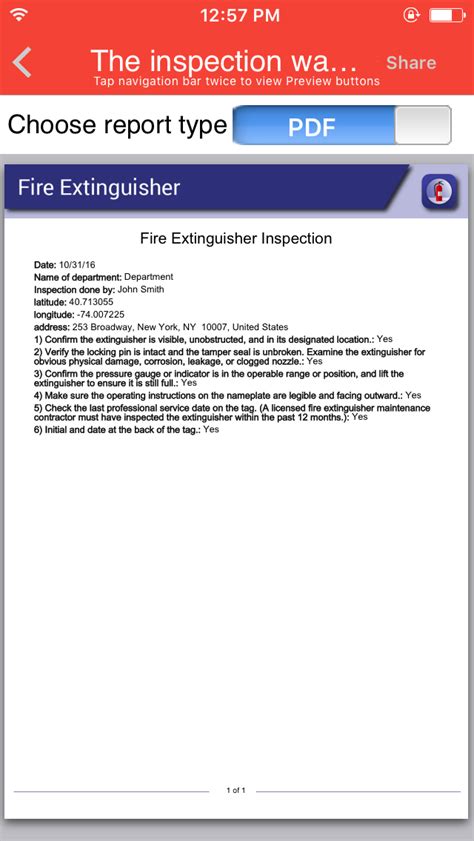 Portable fire extinguisher inspection is extremely important for the protection of businesses and homes — especially since osha and fire codes require specific procedures when it comes to. Fire Extinguisher Inspection App