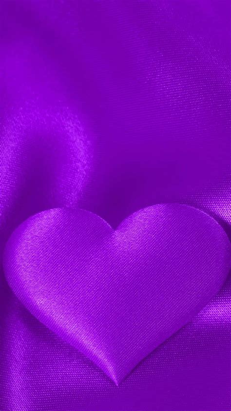 Download Purple Heart Background Silky Purple Backdrop