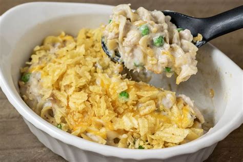 Easy Tuna Noodle Casserole For Two With Potato Chips Min Zona Cooks