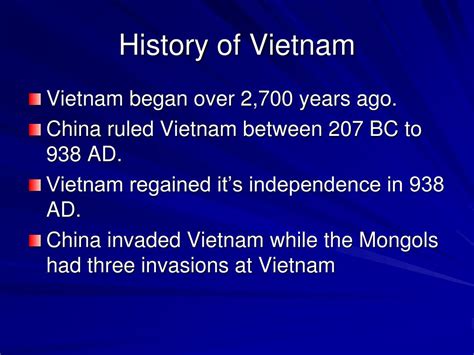 Ppt History Of Vietnam Powerpoint Presentation Free Download Id