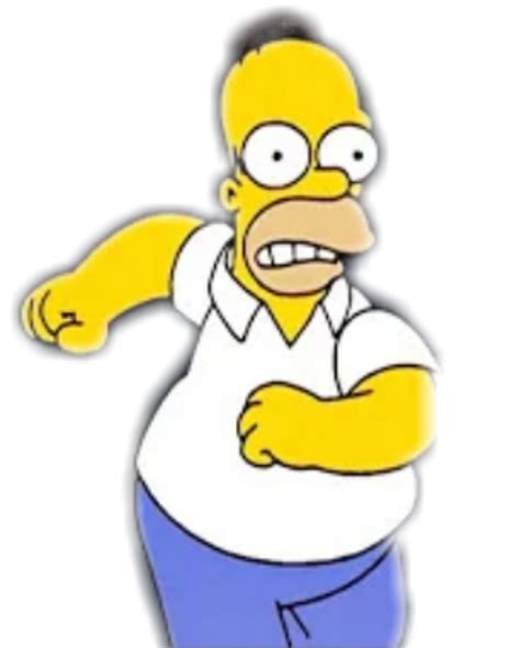 Homer Simpson Running By Carmeladeasis On Deviantart