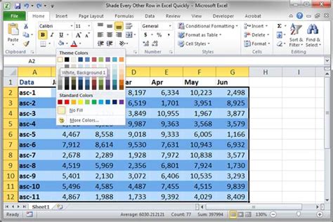 Shade Every Other Row In Excel Quickly TeachExcel Com