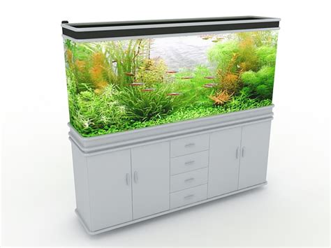 White Aquarium Cabinet 3d Model 3ds Max Files Free Download Cadnav