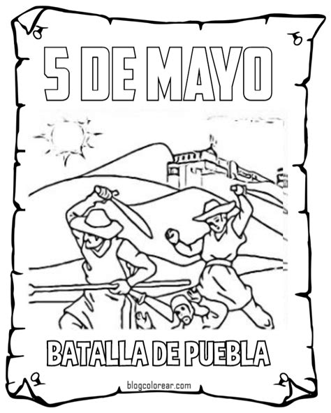 Imagenes Para Colorear De Mayo Imagenes Gratis Batalla Del 5 De Mayo