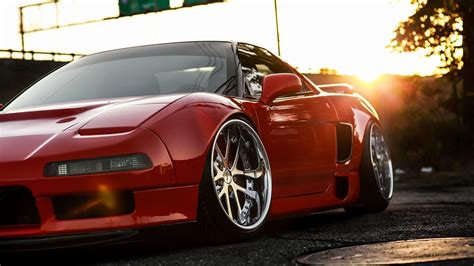 Acura Nsx Type S Wallpaper 4k Electric Sports Cars Red Background Red