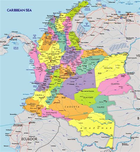 Colombia Mapas Geogr Ficos De Colombia