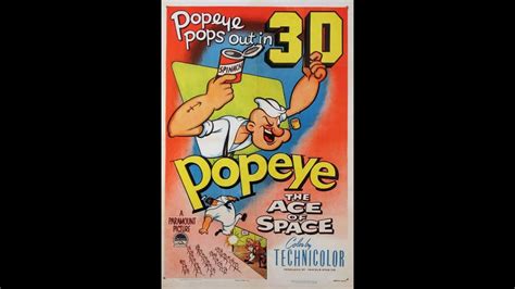 Popeye The Sailor Popeye The Ace Of Space 1953 Opening And