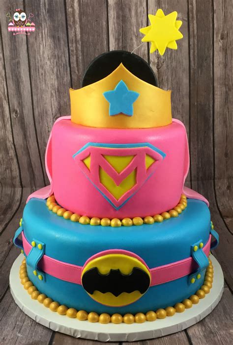 Superhero Cake Girl Superhero Cake Pink Superhero Batman Cake