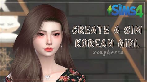 The Sims 4 Korean Girl Speed Cas Youtube