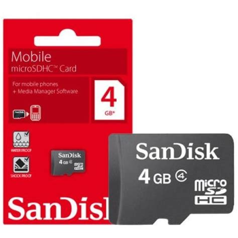 Sandisk 4gb Microsdhc Card Za