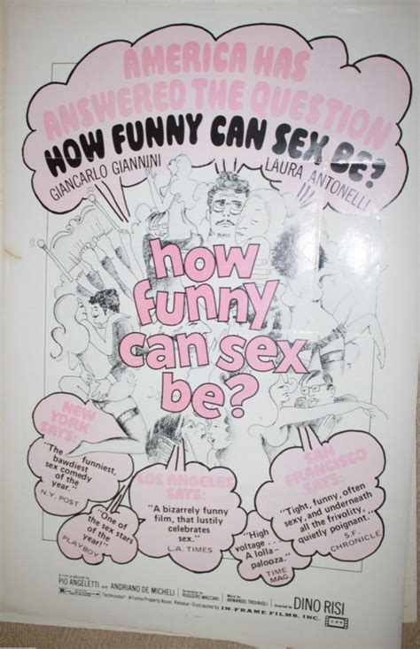 How Funny Can Sex Be De Dino Risi 1973 Unifrance
