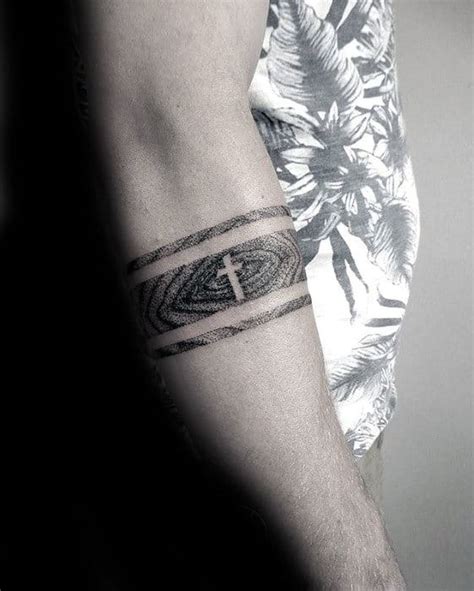 The tattoo also has a large dagger through a separate rose on the inside. Top 55 Forearm Band Tattoo Ideas - 2020 Inspiration Guide