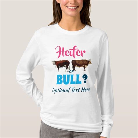 Heifer Or Bull Farm Style Gender Reveal T Shirt