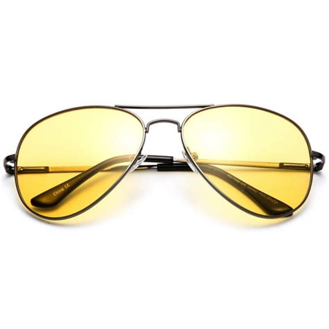 newbee night vision driving glasses yellow amber lens and day time driving sunglasses copper
