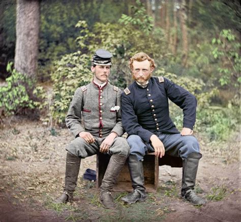 George A Custer With Confederate Prisoner Of War Lt James B
