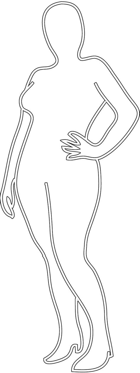 An ideal body outline should be easy to use and understand. Female Silhouette