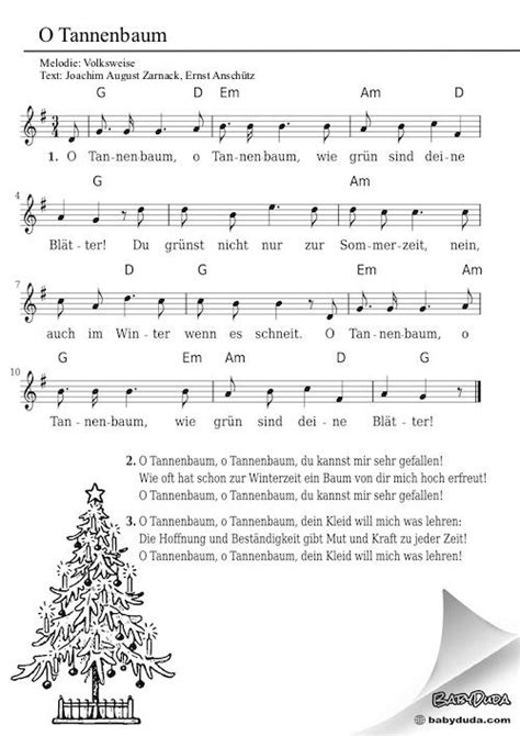 Hier zum auffrischen die texte der beliebtesten deutschsprachigen weihnachtslieder sowie den text hatte joseph mohr zwei jahre zuvor als gedicht verfasst. O Tannenbaum | Weihnachtslieder, Weihnachtslieder noten ...